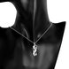 Wholesale Romantic Silver Heart CZ Necklace TGSPN281 4 small