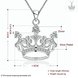 Wholesale Classic Silver Geometric CZ Necklace TGSPN286 0 small