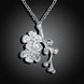 Wholesale Romantic Silver Plant Necklace TGSPN289 1 small