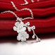 Wholesale Romantic Silver Plant Necklace TGSPN289 2 small