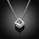 Wholesale Trendy Silver Geometric CZ Necklace TGSPN298 1 small