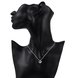 Wholesale Trendy Silver Geometric CZ Necklace TGSPN298 4 small