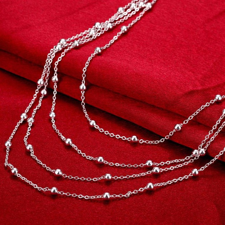 Wholesale Trendy Silver Round Necklace TGSPN300 0