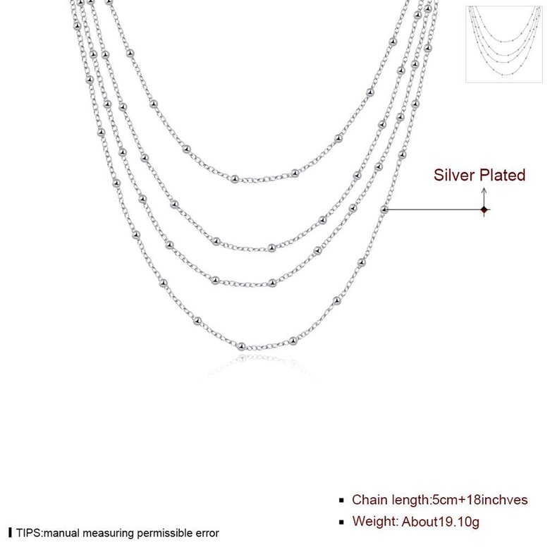 Wholesale Trendy Silver Round Necklace TGSPN300 1