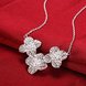 Wholesale Romantic Silver Plant Necklace TGSPN306 3 small