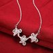 Wholesale Romantic Silver Plant Necklace TGSPN308 3 small