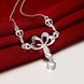 Wholesale Romantic Silver Heart Necklace TGSPN322 3 small
