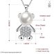 Wholesale Trendy Silver Animal CZ Necklace TGSPN332 0 small