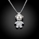 Wholesale Trendy Silver Animal CZ Necklace TGSPN332 1 small