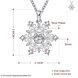 Wholesale Classic Silver Geometric CZ Necklace TGSPN335 0 small