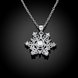 Wholesale Classic Silver Geometric CZ Necklace TGSPN335 1 small