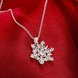 Wholesale Classic Silver Geometric CZ Necklace TGSPN335 3 small