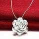 Wholesale Romantic Silver Plant Necklace TGSPN339 2 small