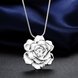 Wholesale Romantic Silver Plant Necklace TGSPN339 3 small