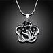 Wholesale Romantic Silver Plant Necklace TGSPN347 1 small