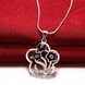 Wholesale Romantic Silver Plant Necklace TGSPN347 2 small