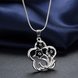 Wholesale Romantic Silver Plant Necklace TGSPN347 3 small
