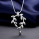 Wholesale Trendy Silver Plant Necklace TGSPN370 1 small