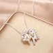 Wholesale Trendy Silver Plant CZ Necklace TGSPN387 0 small