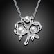 Wholesale Trendy Silver Plant CZ Necklace TGSPN387 1 small