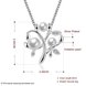 Wholesale Trendy Silver Plant CZ Necklace TGSPN387 4 small