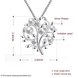 Wholesale Trendy Silver Plant CZ Necklace TGSPN391 0 small
