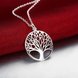 Wholesale Trendy Silver Plant Necklace TGSPN397 4 small