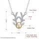 Wholesale Trendy Silver Animal CZ Necklace TGSPN400 0 small