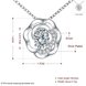 Wholesale Romantic Silver Plant Glass Necklace TGSPN021 3 small