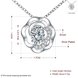 Wholesale Romantic Silver Plant Glass Necklace TGSPN021 3 small
