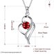 Wholesale Romantic Silver Heart Glass Necklace TGSPN594 0 small