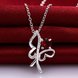 Wholesale Trendy Silver Insect Glass Necklace TGSPN612 1 small