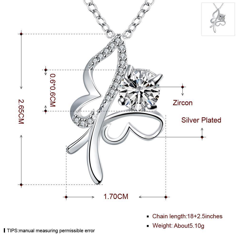 Wholesale Trendy Silver Insect Glass Necklace TGSPN612 6