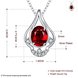 Wholesale Trendy Silver Water Drop Glass Necklace TGSPN027 0 small