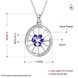 Wholesale Classic Silver Round Glass Necklace TGSPN623 0 small
