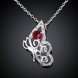 Wholesale Classic Silver Insect Glass Necklace TGSPN629 1 small