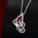 Wholesale Classic Silver Insect Glass Necklace TGSPN629 3 small