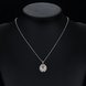 Wholesale Classic Silver Geometric CZ Necklace TGSPN028 2 small