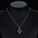 Wholesale Romantic Silver Plant Glass Necklace TGSPN651 4 small