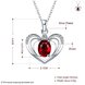 Wholesale Trendy Silver Heart Glass Necklace TGSPN654 0 small