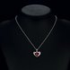 Wholesale Trendy Silver Heart Glass Necklace TGSPN654 4 small
