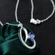 Wholesale Trendy Silver Geometric Glass Necklace TGSPN657 3 small