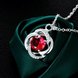 Wholesale Romantic Silver Plant Glass Necklace TGSPN030 0 small