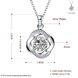 Wholesale Romantic Silver Plant Glass Necklace TGSPN030 4 small