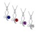 Wholesale Trendy Silver Geometric Glass Necklace TGSPN668 0 small