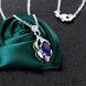 Wholesale Trendy Silver Plant Glass Necklace TGSPN032 1 small