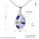 Wholesale Romantic Silver Plant Glass Necklace TGSPN698 0 small