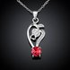 Wholesale Romantic Silver Plant Glass Necklace TGSPN703 1 small