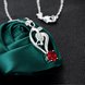 Wholesale Romantic Silver Plant Glass Necklace TGSPN703 2 small