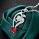 Wholesale Romantic Silver Plant Glass Necklace TGSPN703 3 small